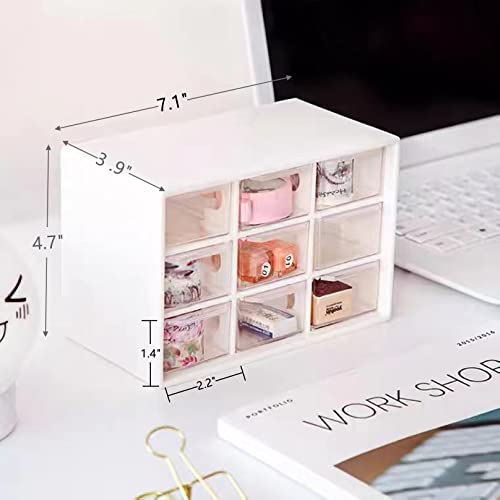 Feadily 2PCS Small Drawer Organizer for Desk, Desktop Drawer - Image 4