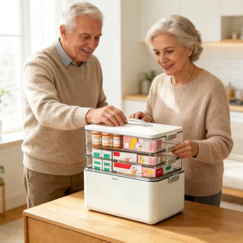 3-Tier ExtraTall Medicine Cabinet Organizer - Medicine Cabinet - Image 3