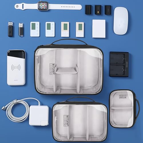 AKOZLIN Cable Organizer Bag, Padded Electronic Organizer Travel - Image 7