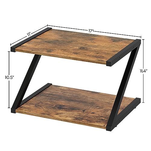 Desktop Printer Stand, 2-Tier Printer Table with Storage Shelf - Image 6