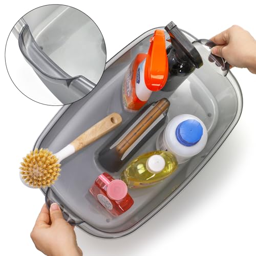 TOPZEA 2 Pack Cleaning Supplies Caddy, Plastic Large Cleaning - Image 6
