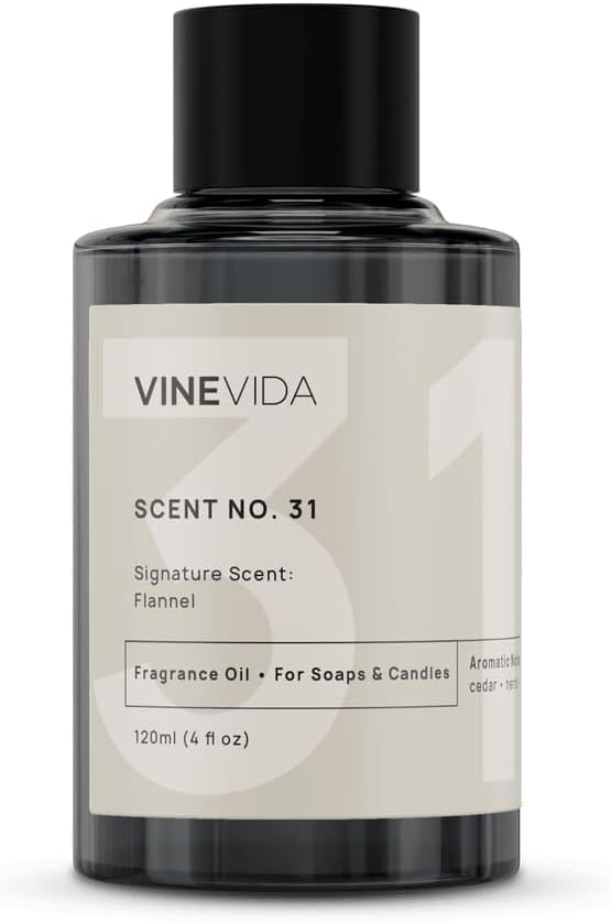 VINEVIDA [4oz] Flannel Fragrance Oil for Candle Making and Soap Making - Premium Candle Scents for Soy Candles