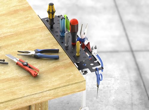 Wall Mount Hand Tool Organizer, 17 inch Metal Screwdriver Holder - Image 3