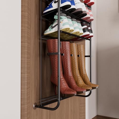 Over The Door Shoe Organizer-8 Tier Hanging Shoe Organizer, Heavy - Image 7