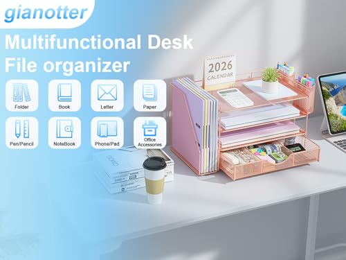 gianotter Desk Organizers and Accessories with File Holder - Image 5