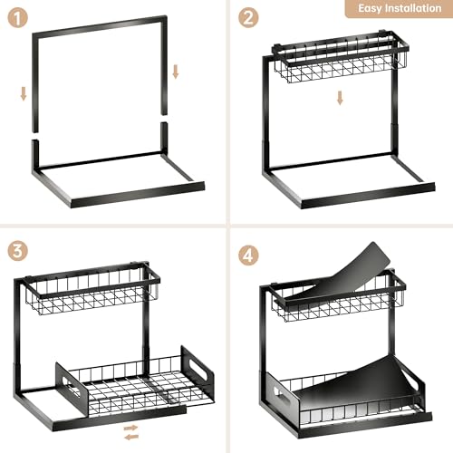 Under Sink Organizer and Storage 2 Pack, Slide Out Cabinet - Image 7