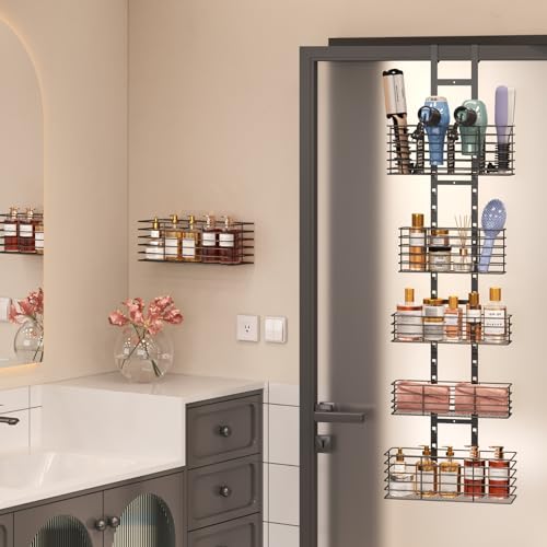 5-Tier Over The Door Organizer Bathroom - Hair Dryer - Image 3