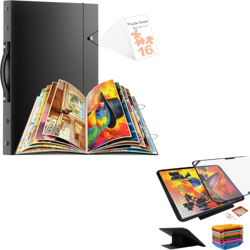 Puzzle Storage Folder and Felt Puzzle Board with Cover - Image 2