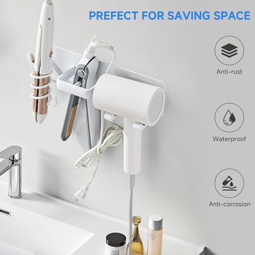 Hair Dryer Holder Wall Mounted,Blow Dryer - Image 7