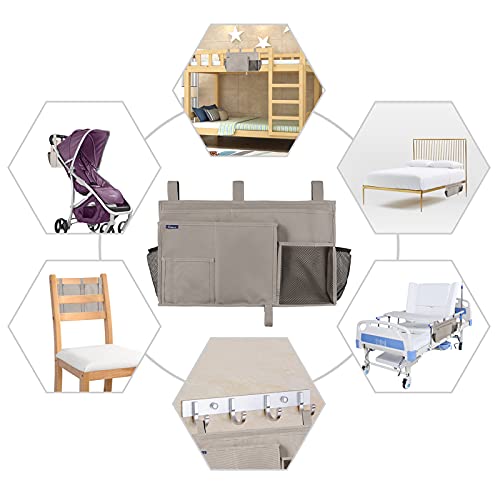 Surblue Bedside Caddy Hanging Bed Organizer Storage Bag Pocket - Image 7