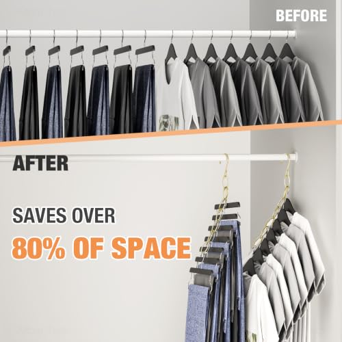 NiHome Clothing Chain Hangers 10-Pack, Space Saving | All Products - Image 3