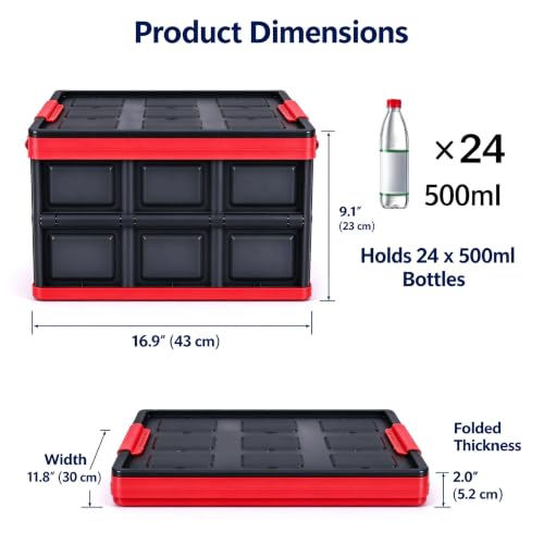 KINGCAV Plastic Durable Cargo Storage Bins with Lid - Image 6