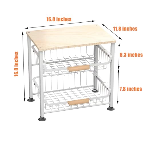 NiuYichee 3-Layer Kitchen Fruit Storage Basket Snack Rack - Image 5