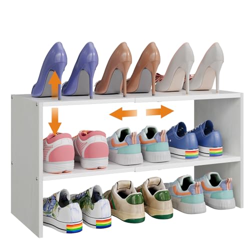 X-cosrack 2-Tier Shoe Rack Organizer for Closet - Image 2