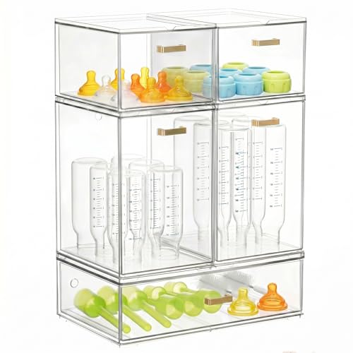 LALOBLUE Stackable Clear Acrylic Drawer Baby Bottle | All Products - Image 2