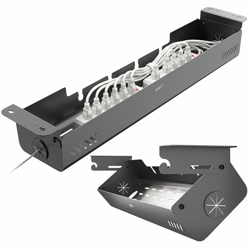 VIVO Black Screw-On Flip-Open 35 in Cable Management Box - Image 2