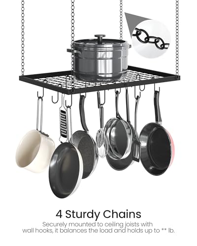 CHOEZON Hanging Pot Rack, Ceiling Mounted Pot Hanger for Kitchen - Image 6