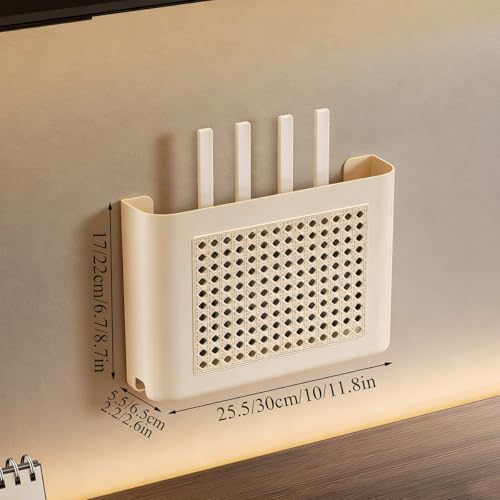 Router Wall Mount, Perforated Ventilated Modem Shelf - Image 3