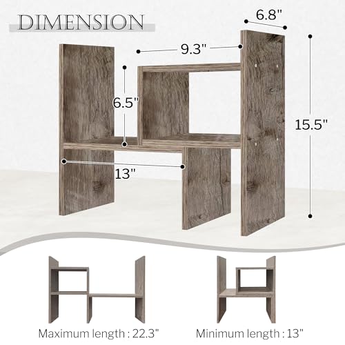 Jerry & Maggie Office Desk Organizers for College Dorm Decor Grey - Image 3