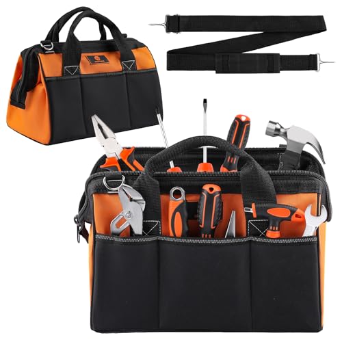 Tool Bag 14'', Thick Outer Pocket Tool Organizer Waterproof - Image 2