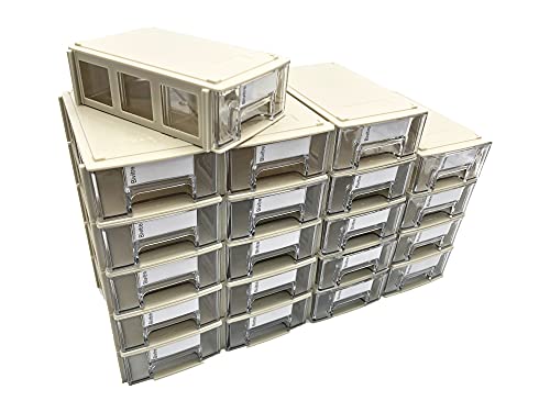Stackable Storage Drawers Set of 20 with Dividers | Home Organization - Image 2