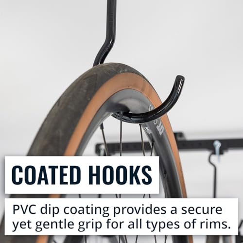Teal Triangle Adjustable Ceiling Mounted Bike Rack | Garage Storage - Image 7