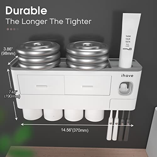iHave Toothbrush Holders Wall Mounted with Toothpast | All Products - Image 5