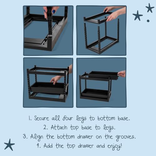 IRIS USA 2 Tier Pull Out Drawer Organizer, Kitchen B | All Products - Image 4
