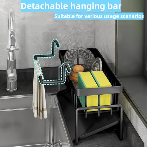 Sponge Holder for Kitchen Sink, Kitchen Sink Caddy Rustproof 304 - Image 3