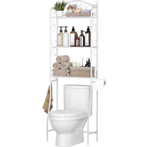 HOME BI Over The Toilet Storage Shelf, 3-Tier Over Toilet - Image 2