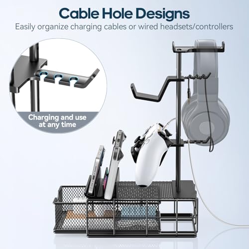 KDD Headphone Stand with Drawer - Headset & Controller - Image 4