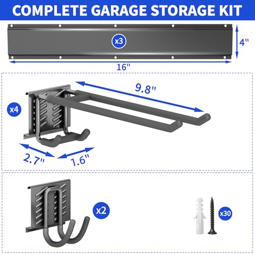 Garage Tool Organizer Wall Mount, 48 Inch Heavy Duty - Image 4