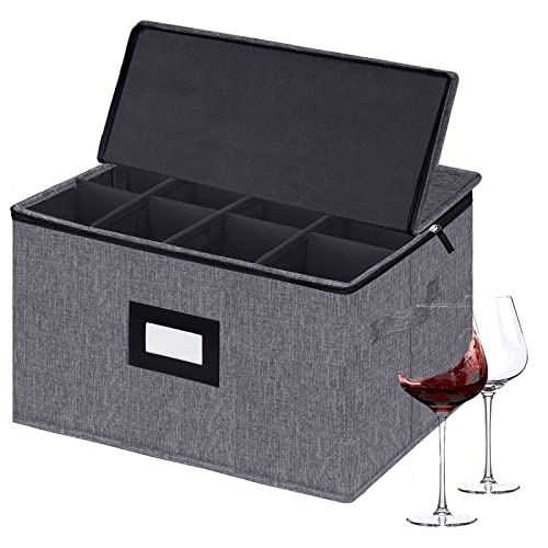 1-Pack Wine glass Storage Boxes,light gray&1-Pack Stemware - Image 5