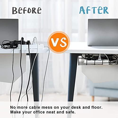 Under Desk Cable Management- 2 Pack Cord Organizer. | All Products - Image 3