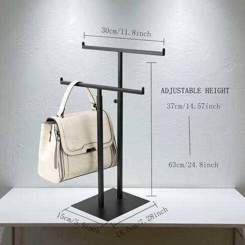 Purse Display Stand Jewelry Towers, Black Double T-S | All Products - Image 3