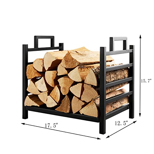 DOEWORKS Indoor Firewood Rack 18 Inch Fireplace Log Holder - Image 4