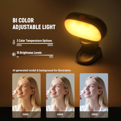 NEEWER Basics Portable Selfie Light, 3W Clip on Phone Small LED - Image 4