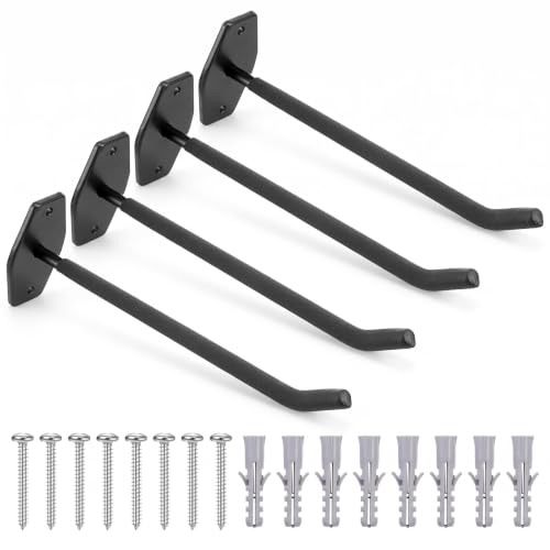 4 Pack 10" Heavy Duty Garage Hooks Steel Wall Mount Storage - Image 6
