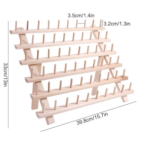 Wooden Thread Holder,Sewing Thread Storage Rack - Image 3