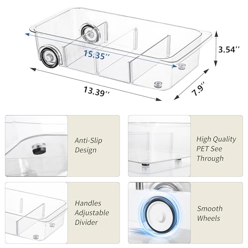 Roll-Out Refrigerator Organizers and Storage, 2 Pack - Image 3