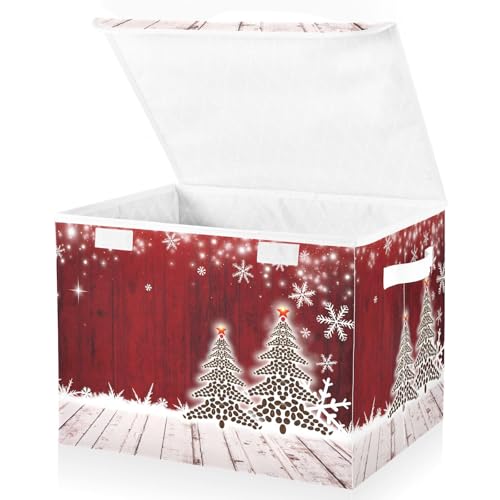 senya Christmas Storage Baskets Collapsible Bins | Home Organization - Image 2