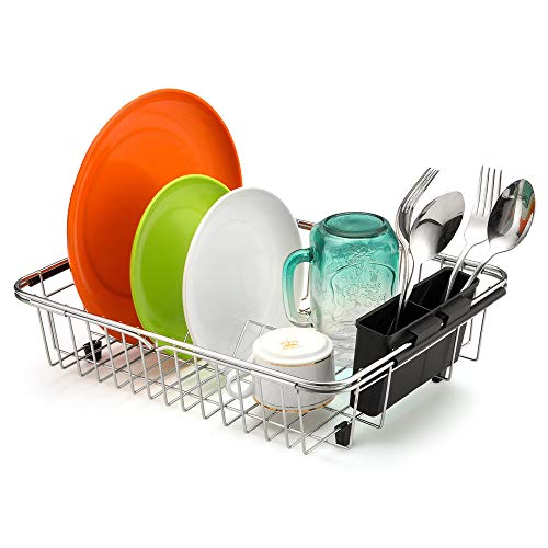 SANNO Expandable Dish Drying Rack Over the Sink Dish Drainer Dish - Image 7