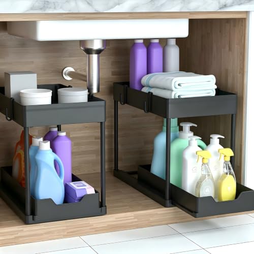 Under Sink Organizer 2 Pack,2 Tier Slide Out Storage | All Products - Image 3