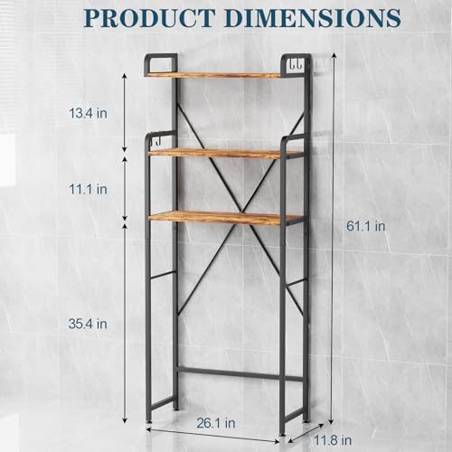 Over The Toilet Storage Cabinet, Freestanding Bathroom - Image 3