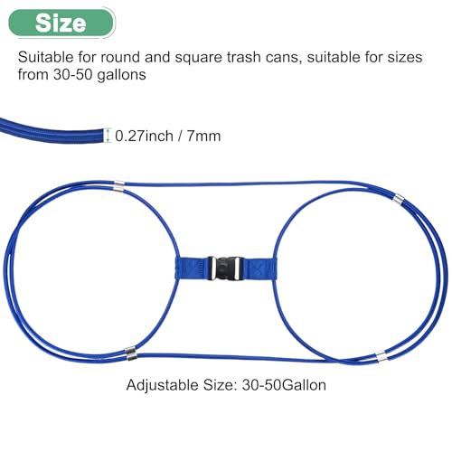 M METERXITY 1-Set Trash Can Locks for Animals, 30-50 Gallon - Image 4