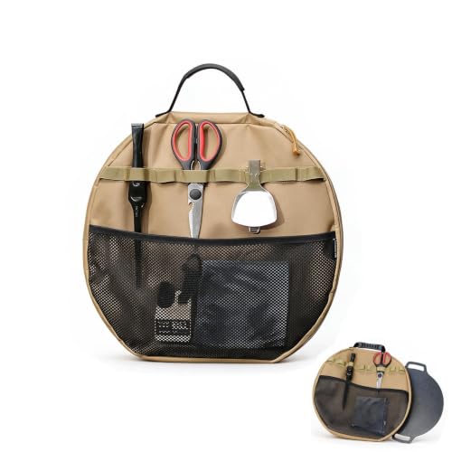 Round Baking Tray Storage Bag with Pocket & Tool Hanging Straps - Image 2