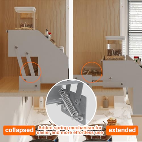 Pull Down Storage Shelf for Kitchen Upper Cabinet - Image 6