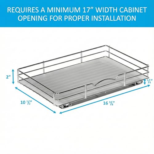 Pull Out Spice Rack for Cabinet, Spice Organizer 16 ⅜"W x - Image 4