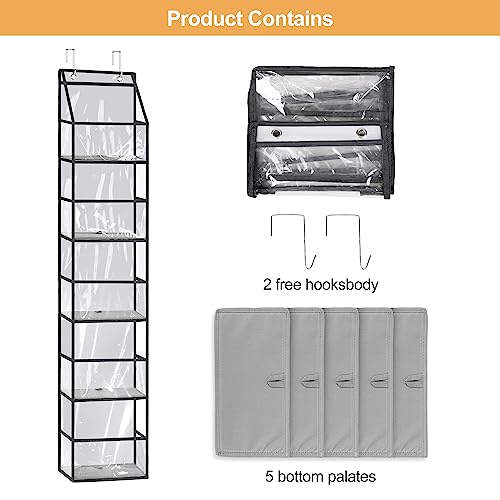 5 Tier Closet Door Hanging Organizer, Behind The Door Storage - Image 5