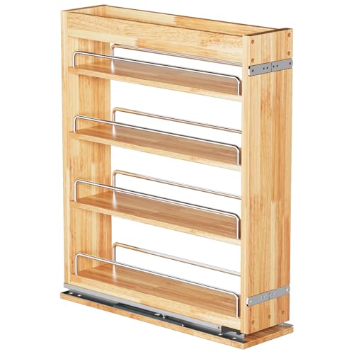 OCG 4-Tier Pull Out Kitchen Cabinet Spice Rack Holder - Image 2